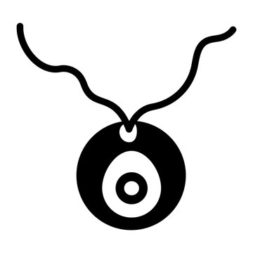 Check out glyph icon of evil eye locket 
