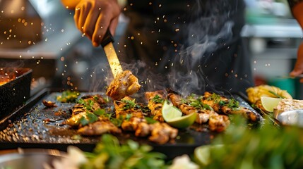 thailand street food walking street , thai night market food