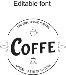 Fototapeta premium vintage coffee badges and label logo