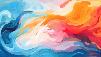 Obraz premium Abstract Colorful Fluid Art