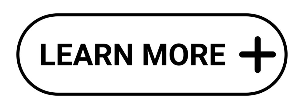 Learn More Web UI Outline Button, Icon, Symbol. Vector Illustration.