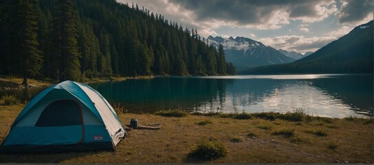 Ritsa lake tent camping