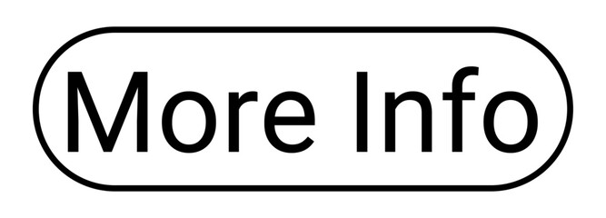 More Info, More Information Web UI Button. Vector Illustration.