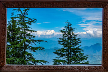 mount Chaukhamba view from pauri garhwal