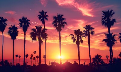 Palms and Sunset
