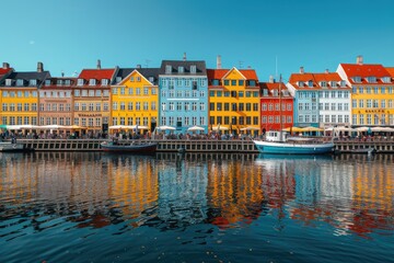 Obraz premium Colorful houses and seas in Italy