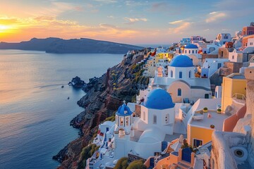 Greek seaside houses