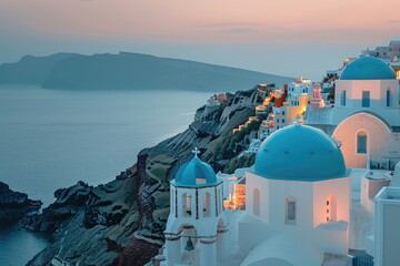 Greek seaside houses