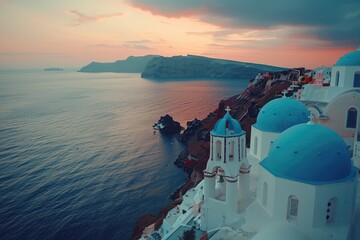 Fototapeta premium Greek seaside houses