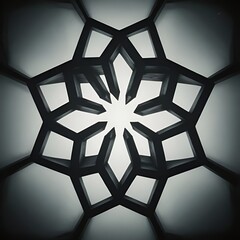 Pattern with tessellating pentagons