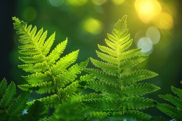 Fototapeta premium Leaves penetrate the sunlight