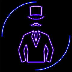 hipster neon sign, modern glowing banner design, colorful modern design trend on black background. Vector illustration.