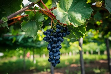 ripe grape in the garden
