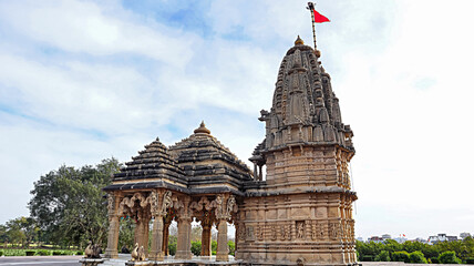 Beautifully Carved Lord Ram Temple, Mangalay Temples, Ratlam, Madhya Pradesh India.