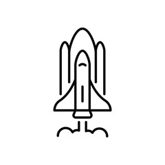 Rocket vector icon