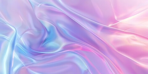 Fototapeta premium Abstract Holographic Waves Flowing Background 