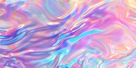 Trendy pastel holographic wavy background 