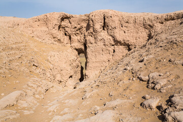 The ruins of an ancient Zoroastrian Tower of Silence
