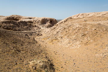 The ruins of an ancient Zoroastrian Tower of Silence