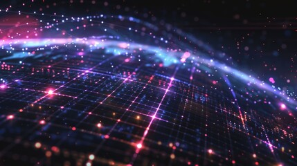 Digital border background with global network png technology 5G