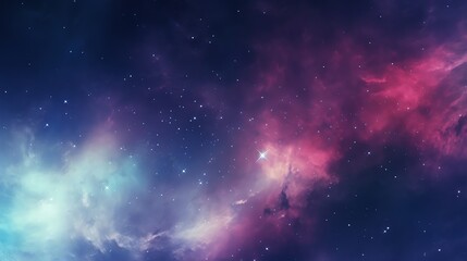 Fototapeta premium vibrant cosmic stars and colorful nebulae.