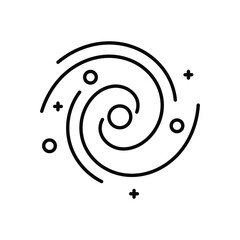 Spiral Galaxy vector icon