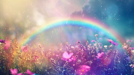 Rainbow holographic backgrounds on a natural background in PNG format