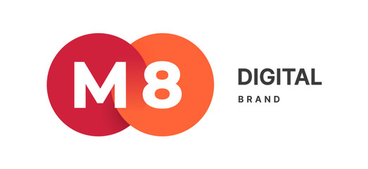 Sign, circle. Abstract symbol with gradient circle. Emblem business company, abstract circle, sphere sign. Icon template, label merged circle, sign brand. Vector Illustration