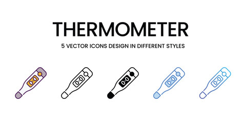 Thermometer vector icon