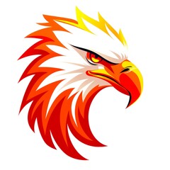 Obraz premium illustration art emblem of eagle and wing