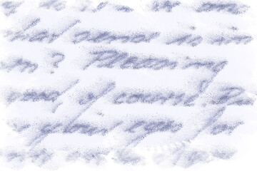 Smudged part of a handwritten text