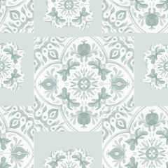 

Coffee grains branch with leaves hand drawn cappuccino morning Americano cup tile Italian watercolor set