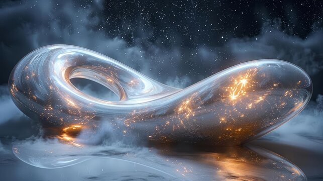 A mesmerizingly intricate pulsar pod floats in the center of the frame
