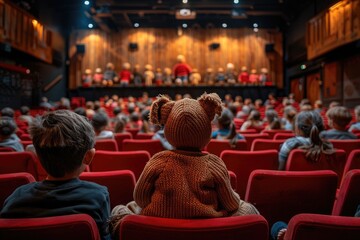 Children watching plays in the theater