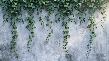 Green Vines Climbing Up Wall