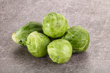 Organic raw cabbage - Brussels sprout