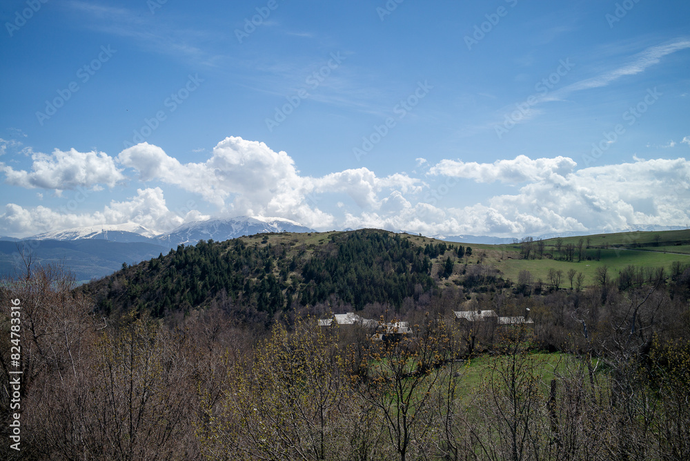 Wall mural landscape with sky and clouds