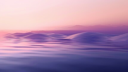 Fototapeta premium Digital technology purple lake minimalist poster background