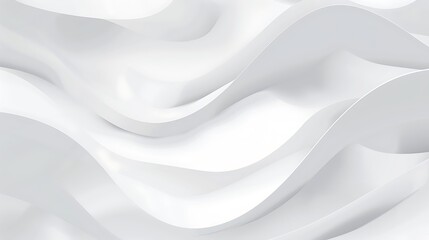 Abstract white wave background .