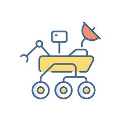 Moon Rover vector icon