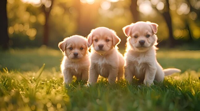 Playful Puppies: Adorable Moments in the Park