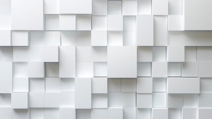 Abstract background white 3d cube