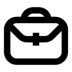 bag briefcase portfolio line icon for website and application