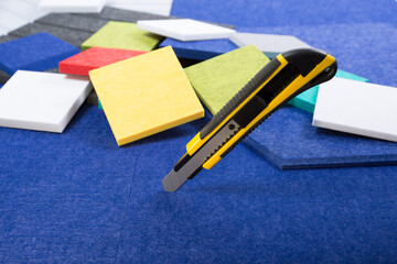 Selection of polyester acoustic panels for ordering work