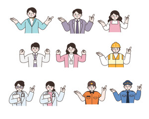 occupation, person, flight attendant, office worker, housewife, intern, new employee, office worker, safety worker, doctor, firefighter, police, business, industry, worker