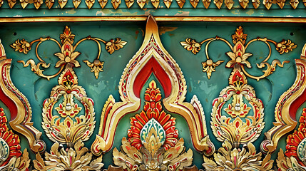 Obraz premium Elegance in Tradition: The Art of Thai Pattern Design