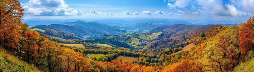 Fototapeta premium An expansive vista capturing the breathtaking beauty of the season