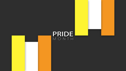 Happy Pride Month Maverique Pride Flag Column Background