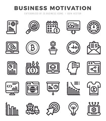 Business Motivation Icon Bundle 25 Icons for Websites and Apps