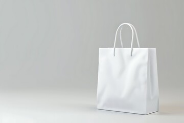 white mockup shopping bag, template packaging, seasonal sale, advertising mall product, put your design or logotype, purchase wallpaper